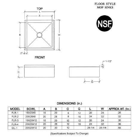 floor mop sink dimensions - Ericka Arce