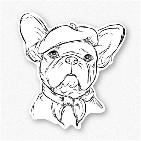 Pierre French Bulldog Decal Sticker, Dog Lover Art, French Bulldog Lover, French Bulldog Art ...