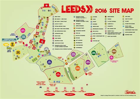 The Leeds Festival 2016 Map is live : Leedsfestival