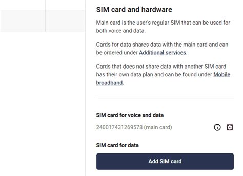 Administration of SIM cards - Telavox