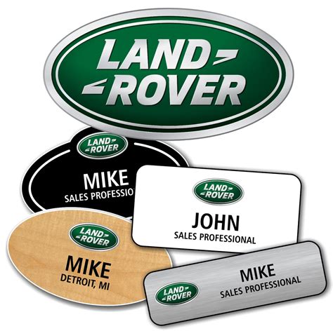 Land Rover Name Badges