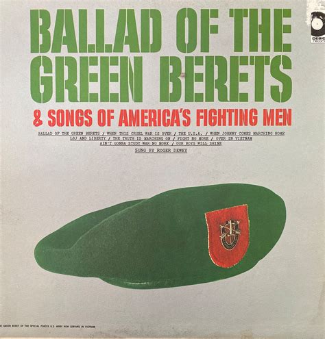 Ballad of the Green Berets LP - Etsy