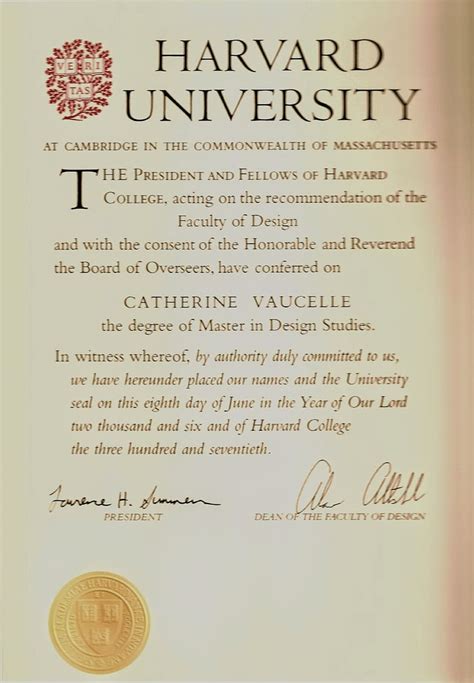 Harvard University Diploma Template | PDF Template