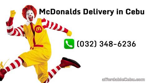 McDonalds Delivery Contact Number in Cebu - Directory 180