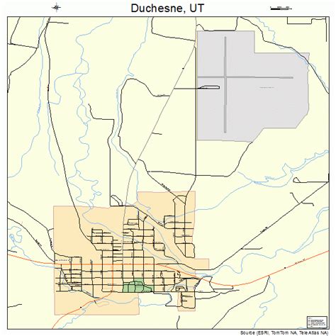 Duchesne Utah Street Map 4920340