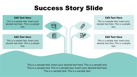 4 Steps PowerPoint Success Story Template - SlideModel