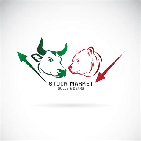 Premium Vector | Bull and bear symbols of stock market trends Easy ...