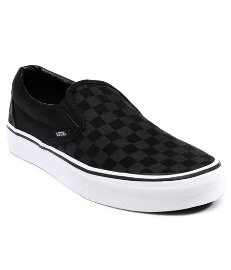 VANS Black Checkerboard Casual Shoes Price in India- Buy VANS Black Checkerboard Casual Shoes ...