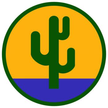 Coat of arms (crest) of 103rd Infantry Division Cactus Division, US Army