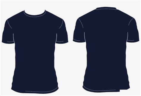 High Resolution Blank T Shirt Png Icon - Navy Blue Shirt Template , transparent png download | T ...