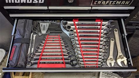 Wrench Organizer For Craftsman Tools, ToolBox Chest Cart Standard ...