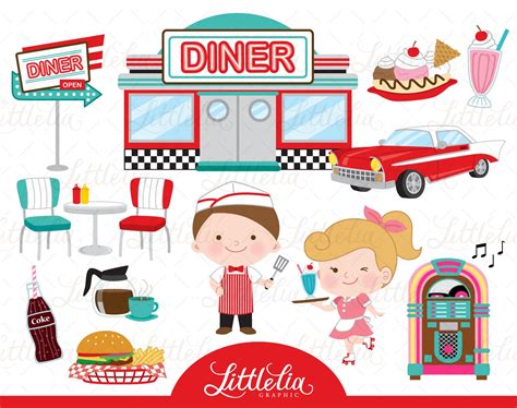 Retro Diner Clipart