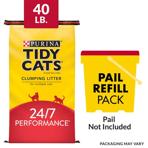 Purina Tidy Cats Clumping Cat Litter, 24/7 Performance Multi Cat Litter, 40 lb. Bag - Walmart ...