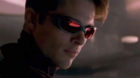 The glasses with red lenses worn by Scott Summers / Cyclops (James ...