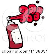 Cartoon of a Spraypaint Can - Royalty Free Vector Illustration by lineartestpilot #1188030