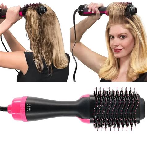 Electric Pro Hair Dryer Comb Infrared Negative Ion Hot Air Comb ...