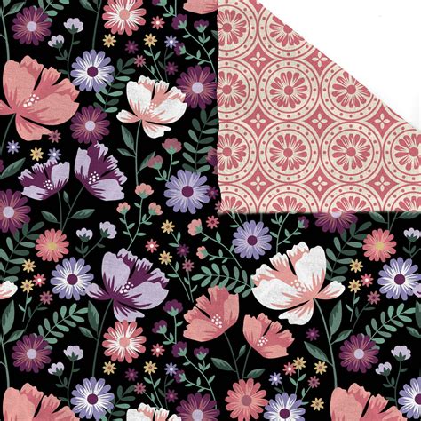 David Textiles, Inc. 42" Cotton Double-faced Quilt Garden Bloom Sewing & Craft Fabric, By the ...