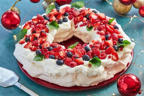 Christmas Wreath Pavlova - Gemma’s Bigger Bolder Baking