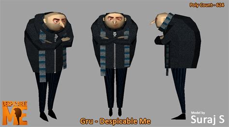 Gru - Despicable Me 3D model by suraj281191 on DeviantArt