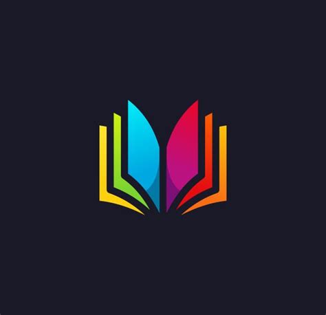 Colorful book Logo design | Education logo design, Book logo, Modern ...