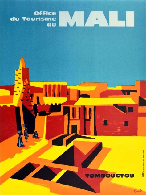 Original Vintage Posters -> Travel Posters -> Mali Timbuktu Tombouctou West Africa - AntikBar