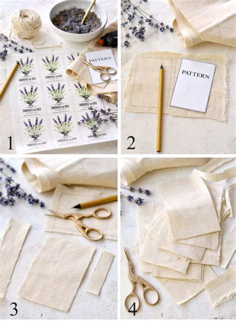 Lavender Sachets DIY - No Sew! - The Graphics Fairy