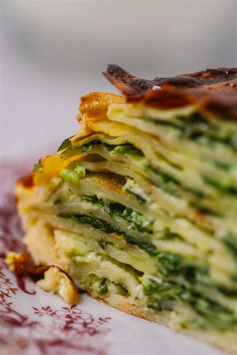 Savory Crepes with Spinach and Cheese - Balkan Lunch Box