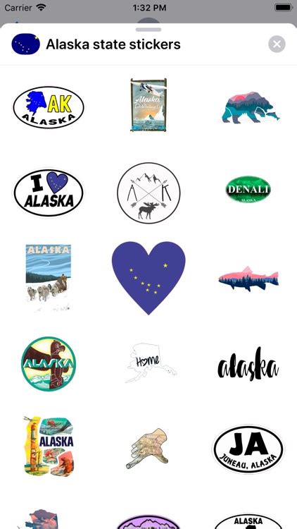 Alaska emoji - USA stickers by Sergei Fomichev