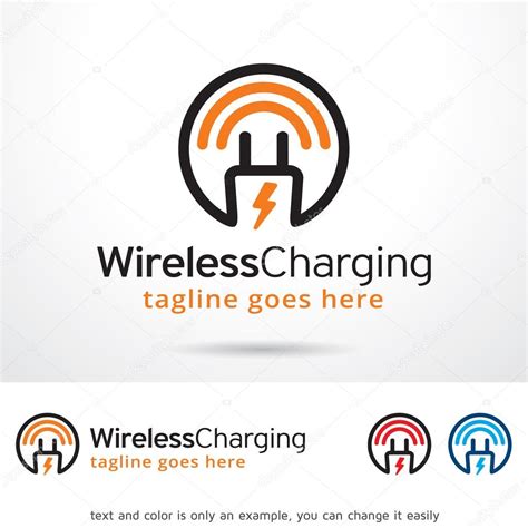 Wireless Charging Logo Template Design Vector Stock Vector Image by ©gunaonedesign #113018860