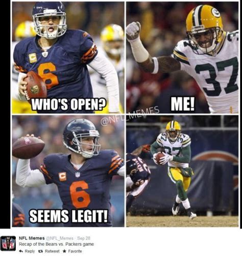 Chicago Bears Vs Green Bay Packers Memes - Meme Walls