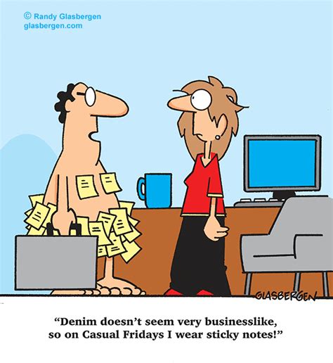 funny business cartoons about casual Friday. Archives - Glasbergen ...