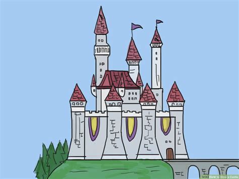 How To Draw Hogwarts Castle Step By Step