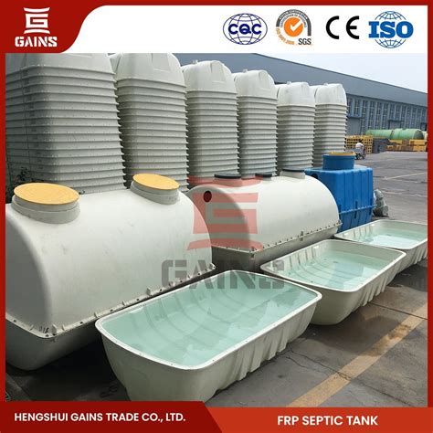 Gains FRP Fiber Septic Tank Fabricators Fiberglass Septic Tanks China Small Size Toilet SMC ...