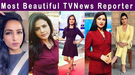 10 most beautiful Female Tv News Reporter in India| India ki sabse ...