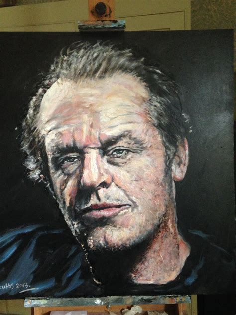 Jack Nicholson Oil on Canvas | Portrait sculpture, Art, Portrait