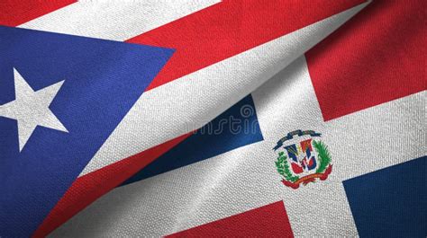 Puerto Rico Y República Dominicana Dos Banderas Textil Textil Textil ...