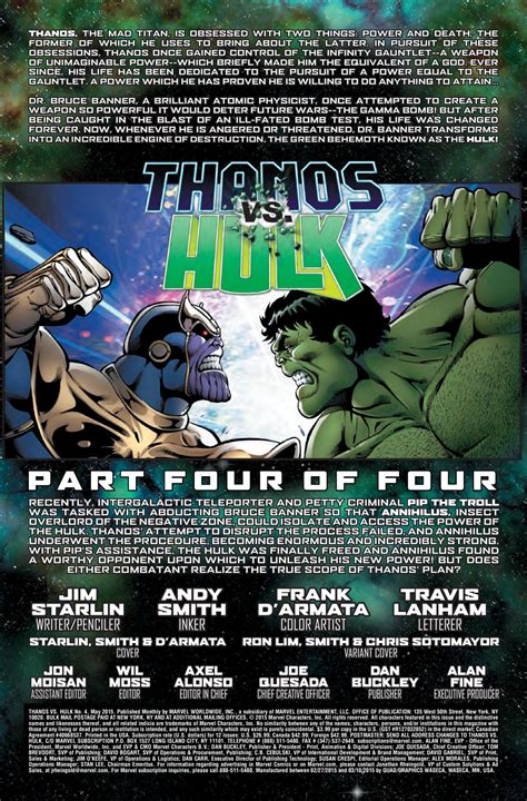 Preview: THANOS VS. HULK #4 - Comic Vine