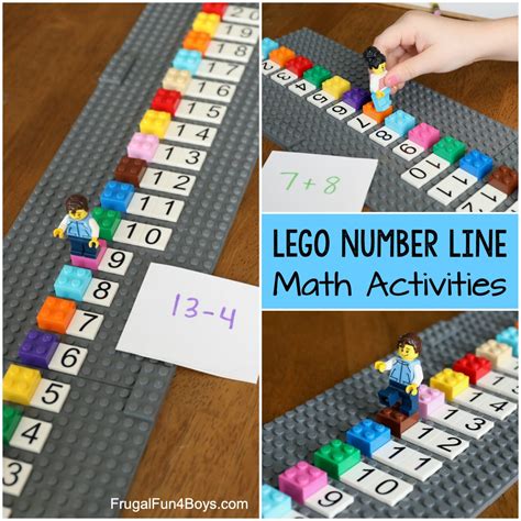 Build a LEGO Number Line - Frugal Fun For Boys and Girls