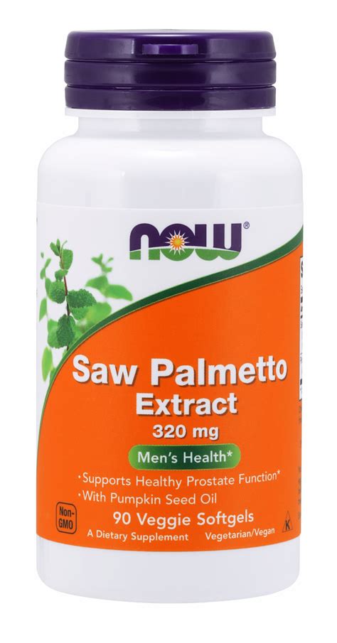 Now Supplements, Saw Palmetto Extract 320 mg 90 Veggie Softgels – Better Health International