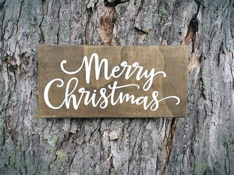 Items similar to Merry Christmas Wood Sign on Etsy