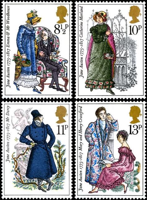 Jane Austen on stamps | Jane austen, Stamp, Uk stamps