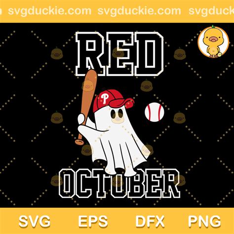 Philadelphia Phillies Red October SVG, Red October Baseball