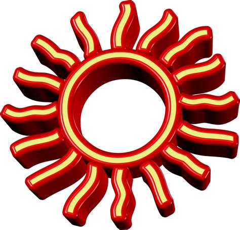 Symbol,sun,3d,drawing,red - free image from needpix.com