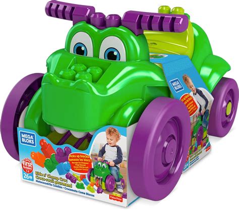 Amazon.com: Mega Bloks Ride n' Chomp Croc : Toys & Games