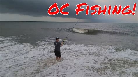 Surf Fishing in Ocean City! - YouTube