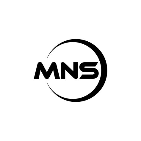 diseño del logotipo de la letra mns en la ilustración. logotipo ...