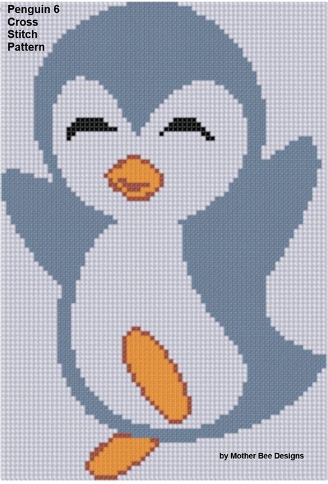 Penguin 6 Cross Stitch Pattern - Etsy