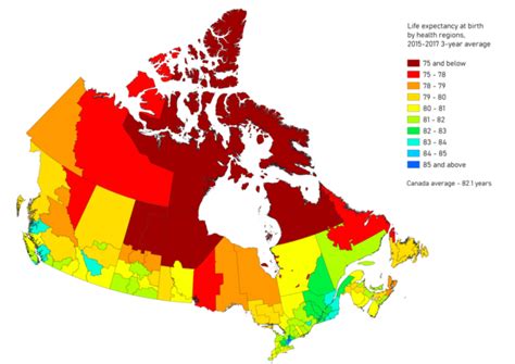 List of Canadian provinces and territories by life expectancy - Wikiwand