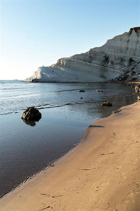 Scala Dei Turchi Cliff And Beach Photograph by Daniel Santacatalina - Fine Art America