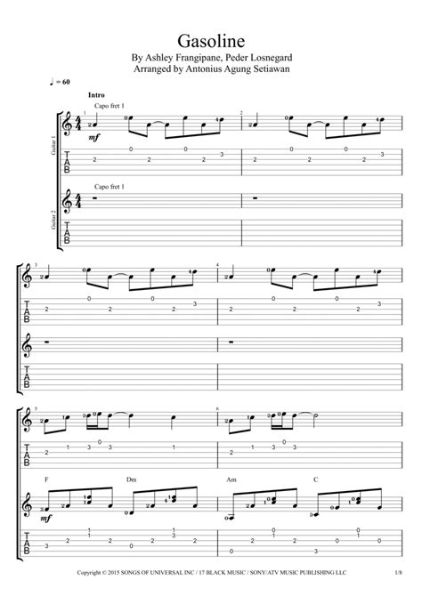 Gasoline (arr. Antonius Agung Setiawan) Sheet Music | Halsey | Guitar Tab